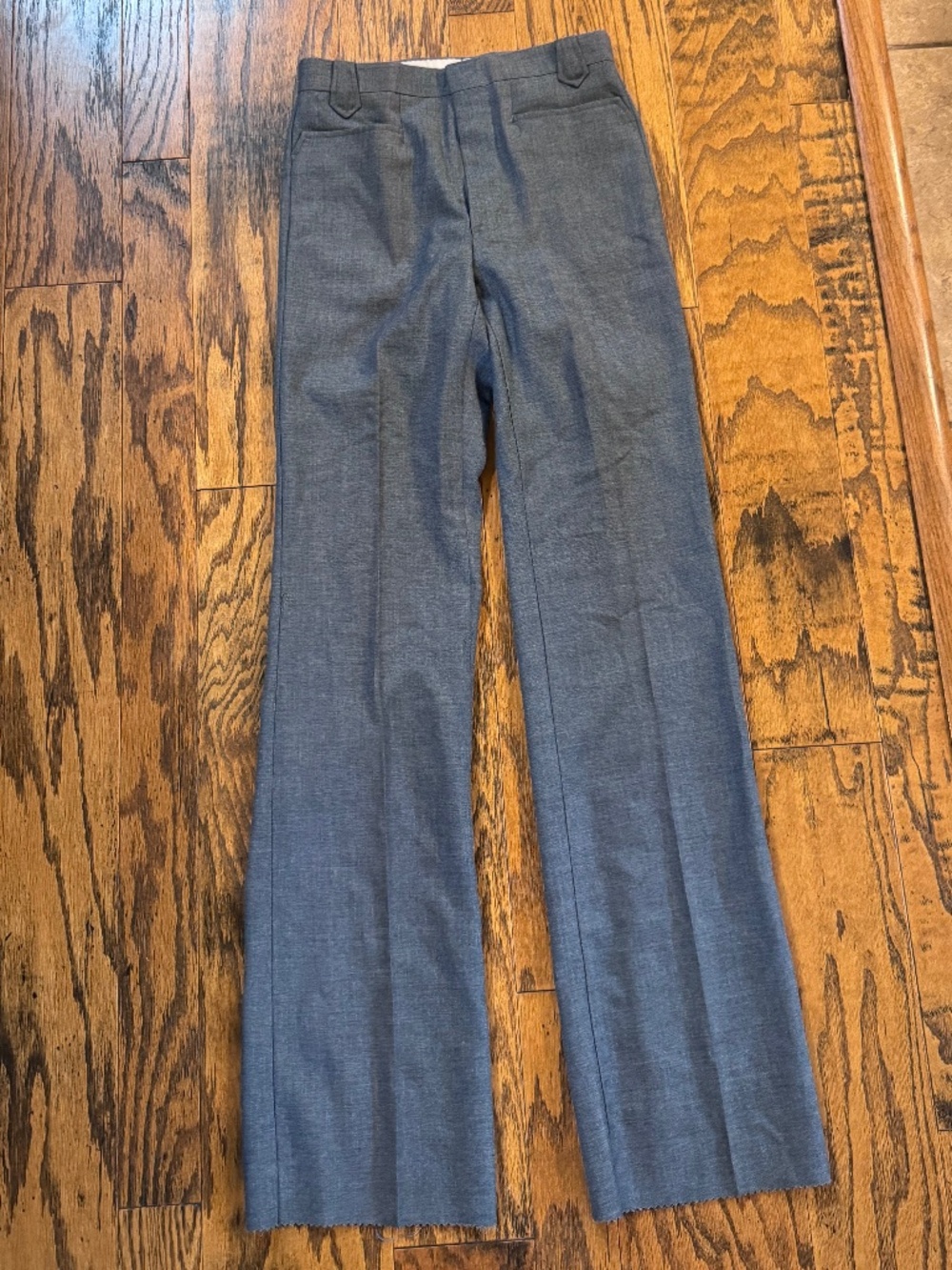 NEW NWT Vintage Silverado Pueblo Heather Blue Dress Slacks Unhemmed 29 waist